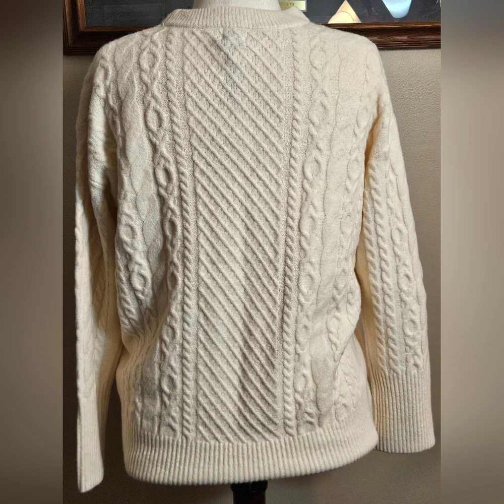 A New Day woman's long-sleeved cream sweater - Picture 5 of 8
